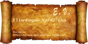 Ellenbogen Valéria névjegykártya
