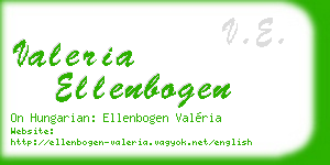 valeria ellenbogen business card